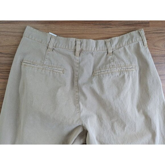 Pistola Wide Leg Pants 30 High Rise Tan Cotton Pleated Khakis Sesame A4 - Picture 6 of 13